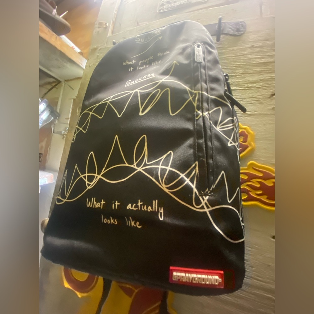 Sprayground Black and White Backpack